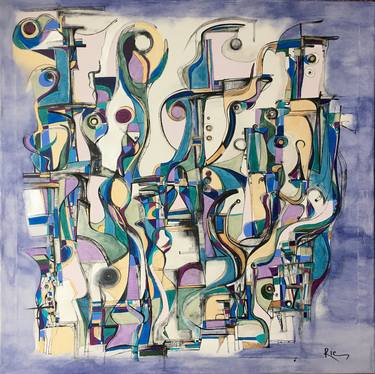 Original Abstract Painting by Ric Grossman