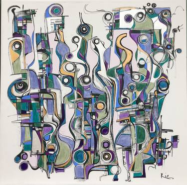 Original Abstract Painting by Ric Grossman