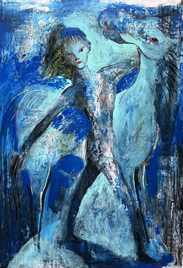 Original Conceptual Horse Mixed Media by Kouhei Hayashi