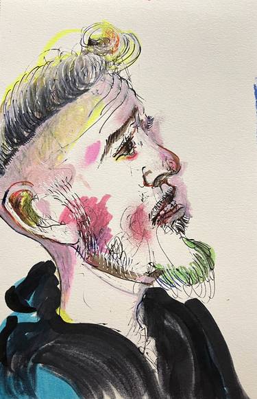 Original Cubism Men Drawings by Kouhei Hayashi