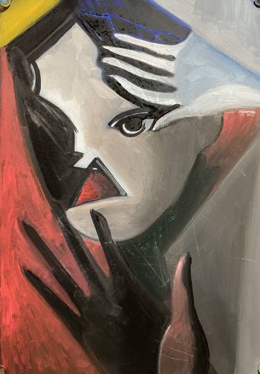 Print of Cubism Portrait Paintings by Kouhei Hayashi