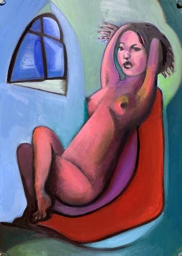 Original Cubism Nude Paintings by Kouhei Hayashi