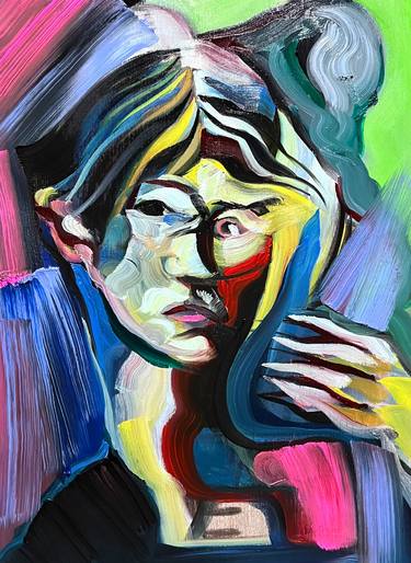 Original Abstract Portrait Paintings by Kouhei Hayashi