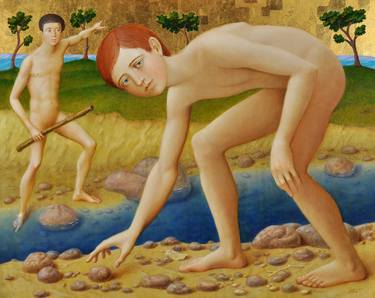 Print of Realism Nude Paintings by Andrei Rabodzeenko