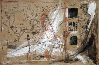 Original Abstract Expressionism Religion Drawings by Andrei Rabodzeenko