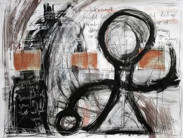 Original Abstract Expressionism Abstract Drawings by Andrei Rabodzeenko