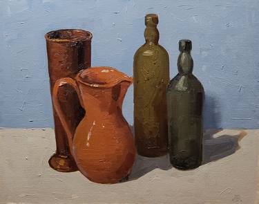 Original Fine Art Still Life Paintings by Andrei Rabodzeenko