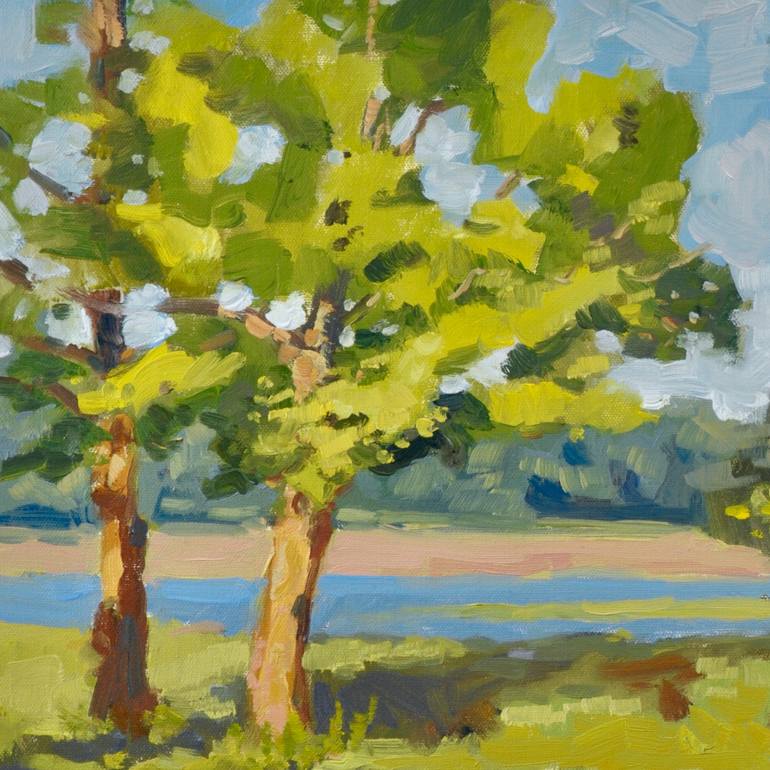 Original Expressionism Landscape Painting by Andrei Rabodzeenko