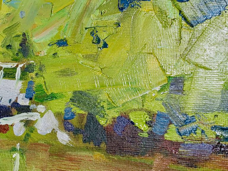 Original Expressionism Landscape Painting by Andrei Rabodzeenko