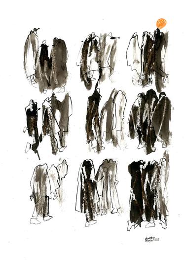 Print of Figurative People Drawings by Dorothy Megaw