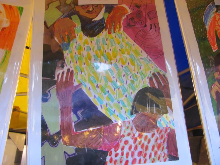 Original Documentary People Drawing by Dorothy Megaw