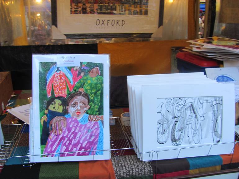 Original Documentary People Drawing by Dorothy Megaw