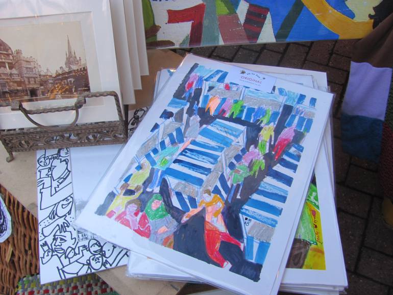 Original Documentary People Drawing by Dorothy Megaw