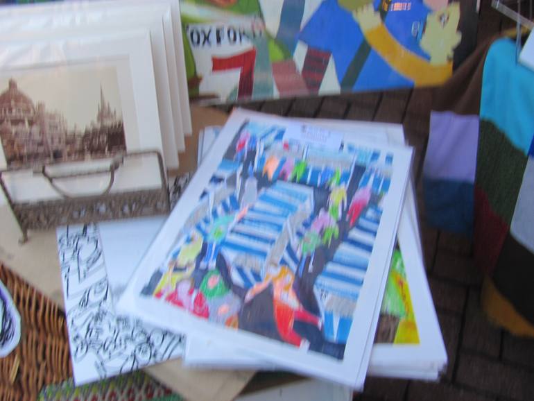 Original Documentary People Drawing by Dorothy Megaw