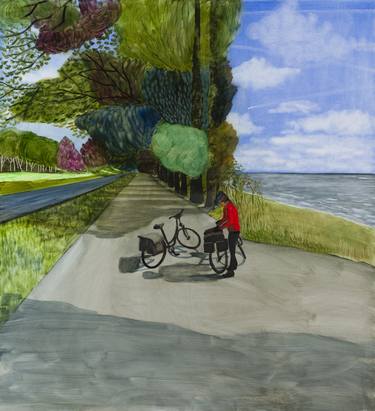 Print of Bicycle Paintings by KAROLINA ŚWIDECKA