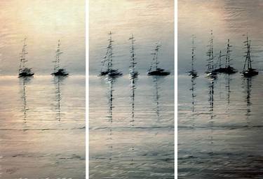 Original Impressionism Boat Digital by James Shepherd