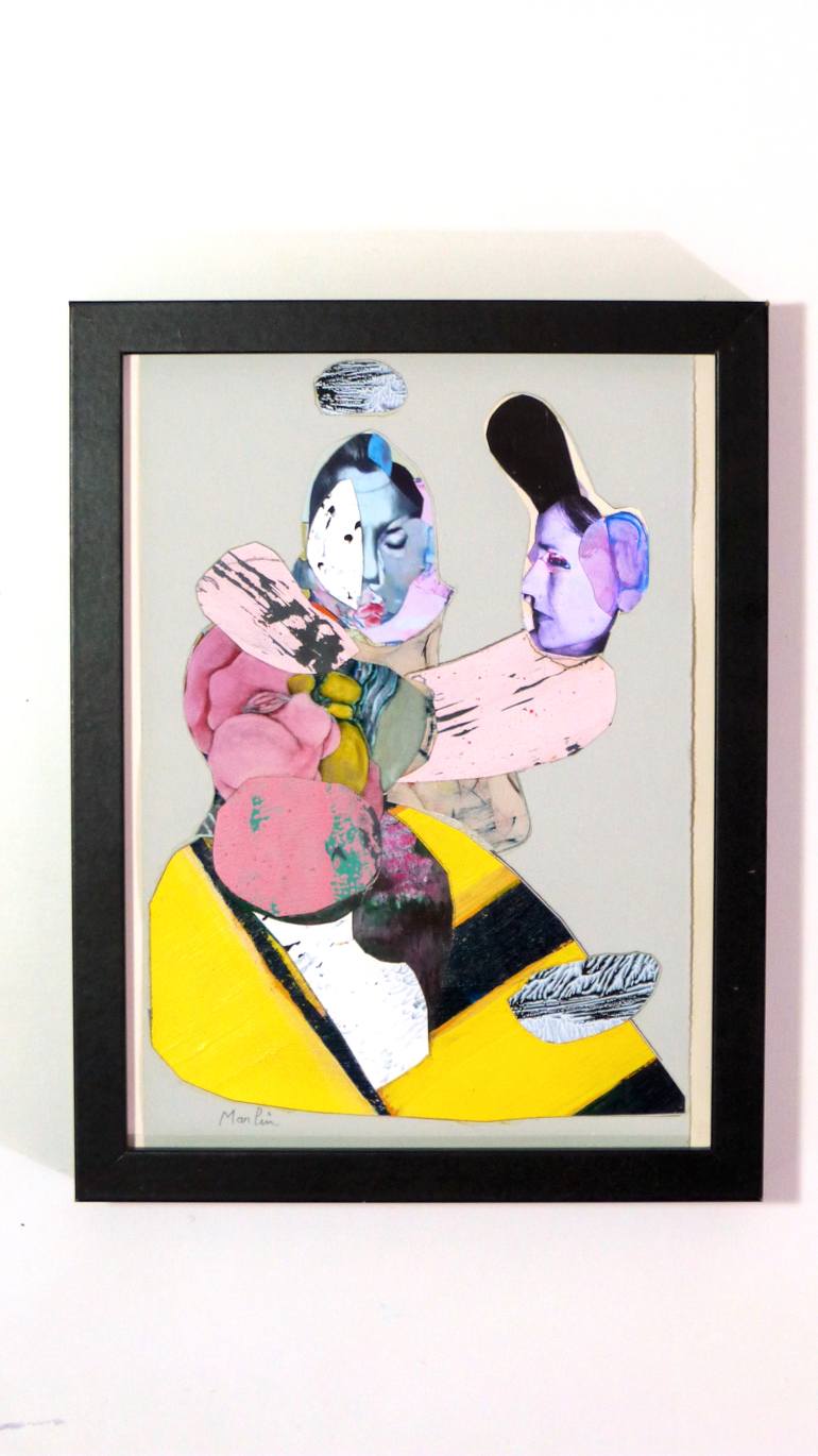 Original Contemporary People Mixed Media by Pascal Marlin