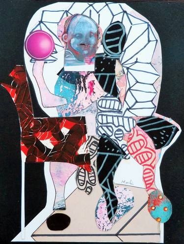 Print of Dada Fantasy Mixed Media by Pascal Marlin