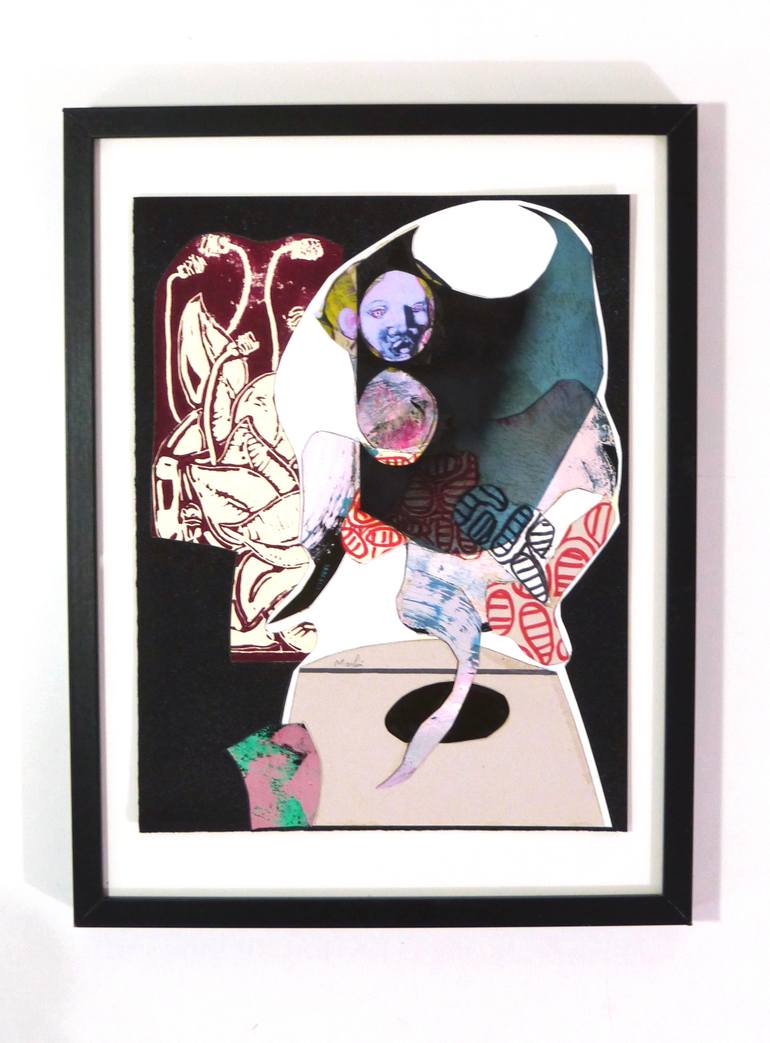 Original Contemporary People Collage by Pascal Marlin