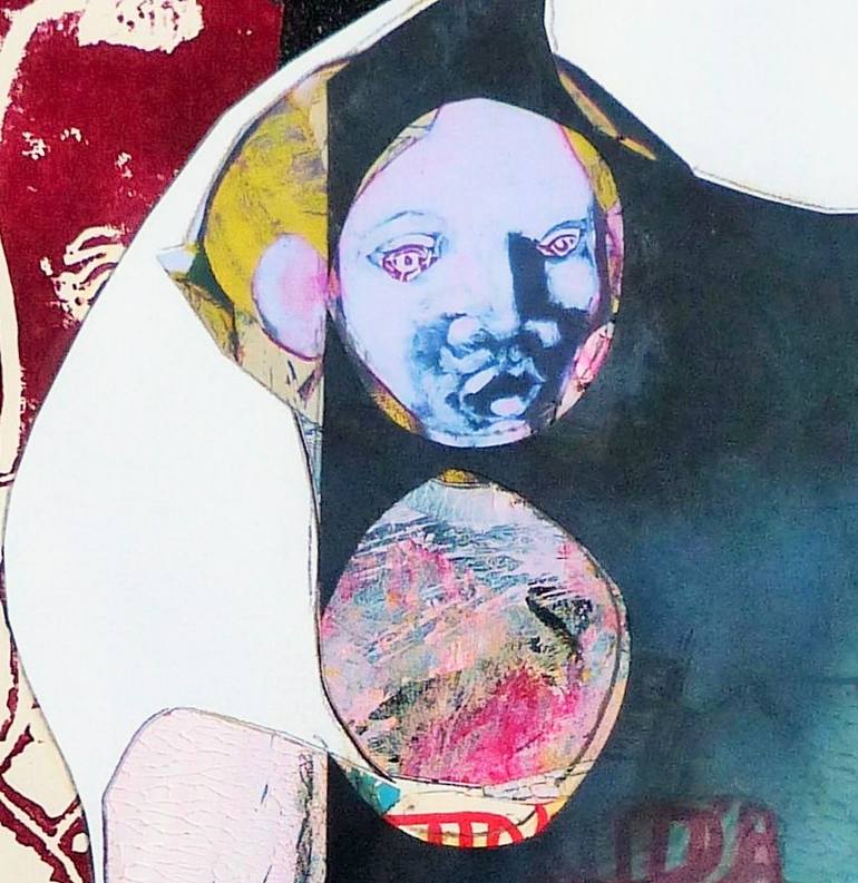 Original Contemporary People Collage by Pascal Marlin