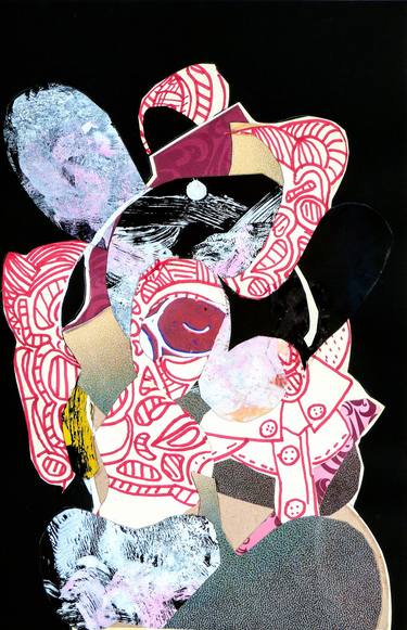 Print of Figurative Women Mixed Media by Pascal Marlin