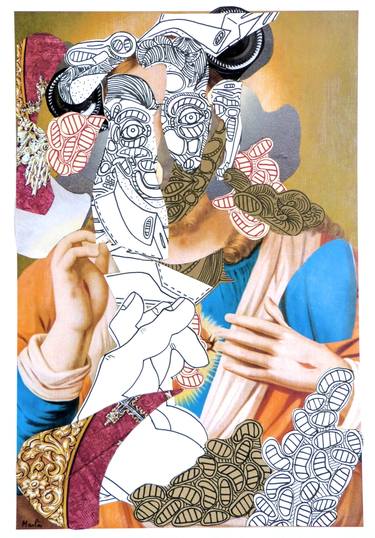Original Baroque People Collage by Pascal Marlin
