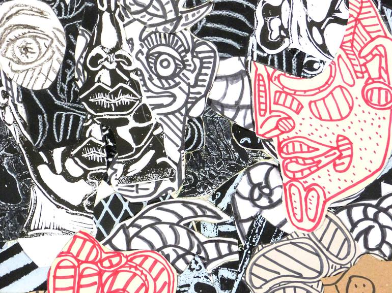 Original Contemporary People Mixed Media by Pascal Marlin