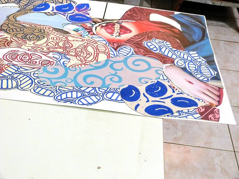 Original Baroque People Collage by Pascal Marlin