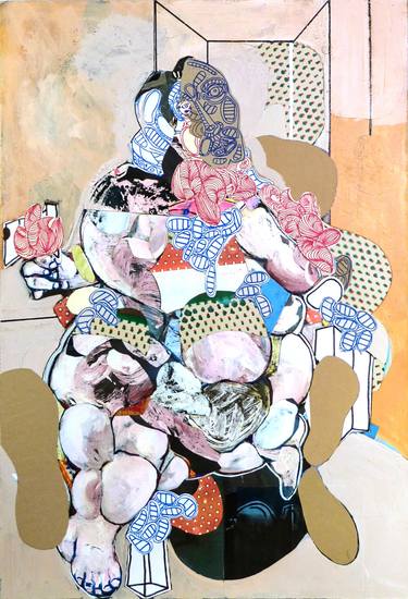 Original Figurative Portrait Collage by Pascal Marlin