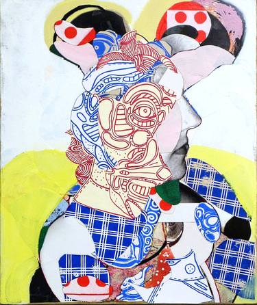 Original Figurative Portrait Collage by Pascal Marlin