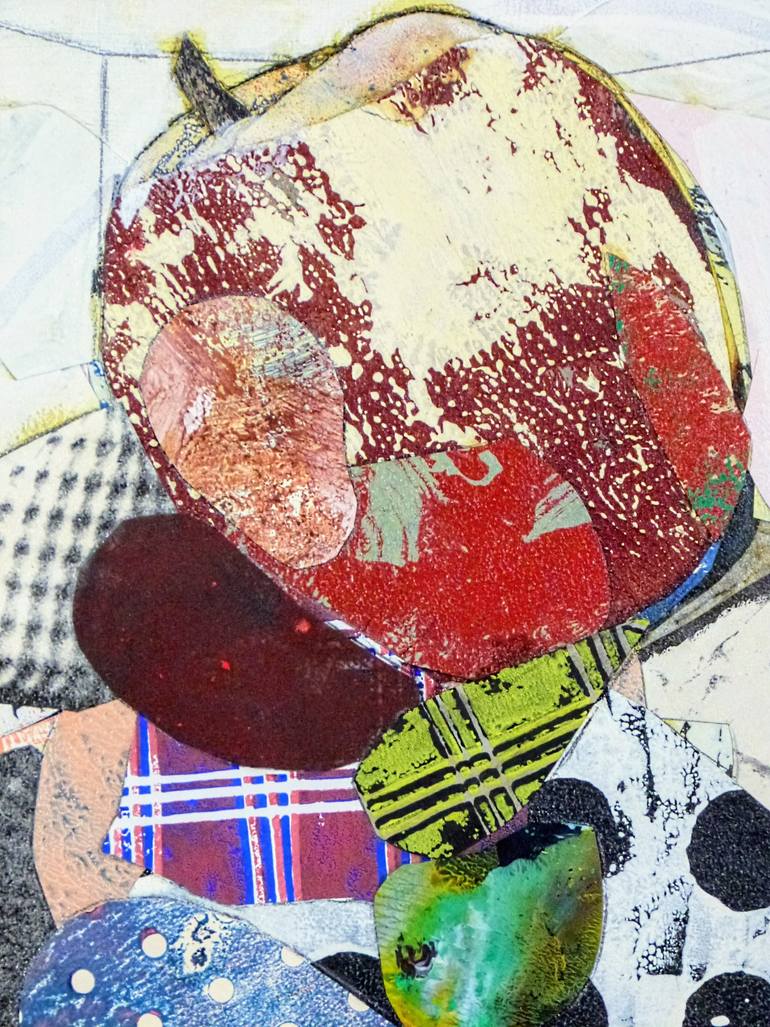 Original Expressionism Still Life Collage by Pascal Marlin