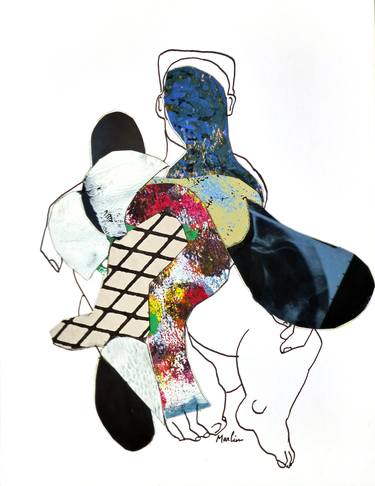 Print of Expressionism Body Collage by Pascal Marlin