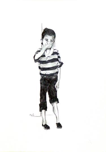 Original Realism Children Drawings by Pascal Marlin