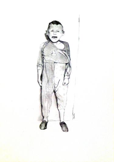 Original Realism Children Drawings by Pascal Marlin