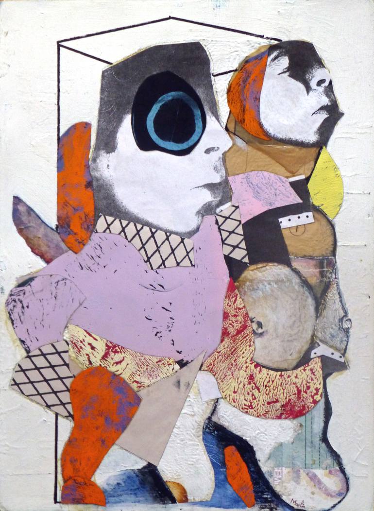Print of Expressionism Men Collage by Pascal Marlin