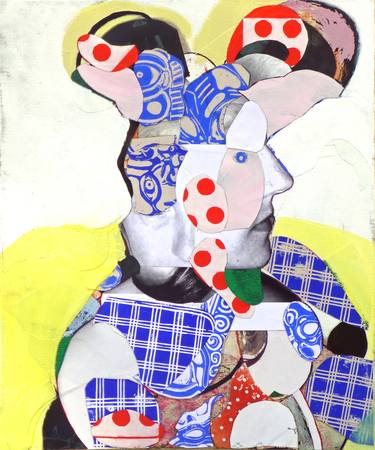 Original Figurative Portrait Collage by Pascal Marlin