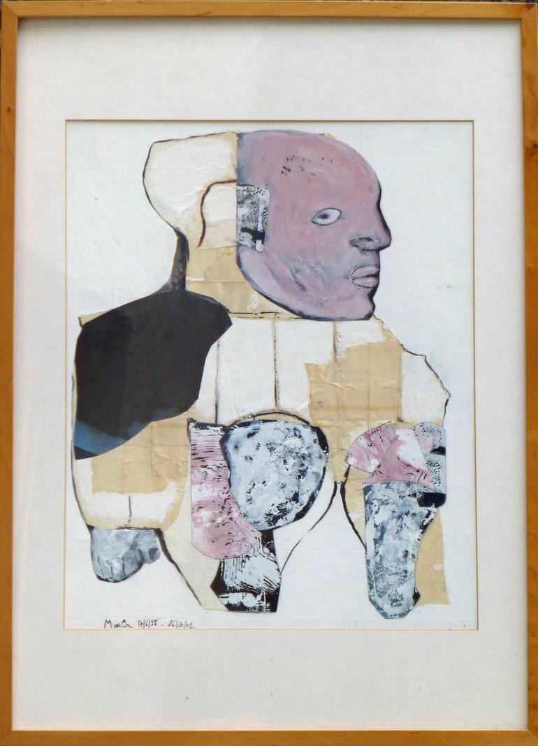 Original Figurative Men Collage by Pascal Marlin
