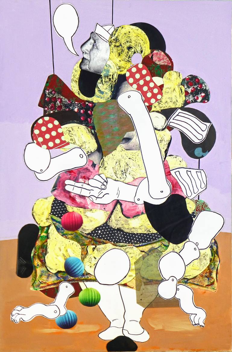 Original Figurative Men Collage by Pascal Marlin