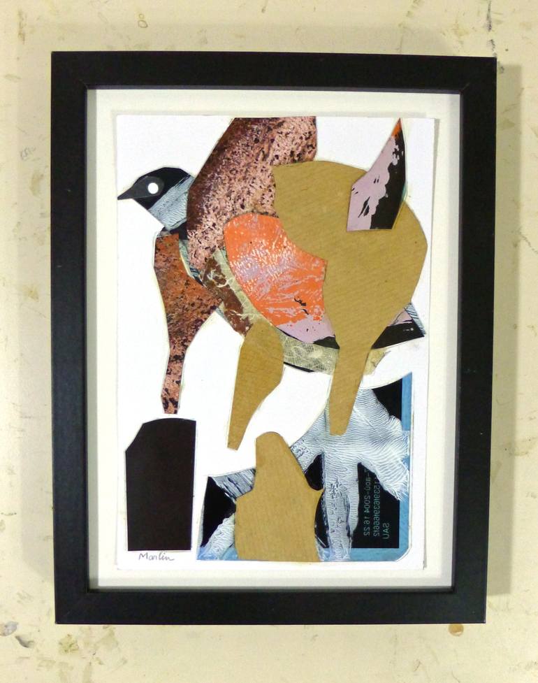 Original Art Deco Animal Collage by Pascal Marlin
