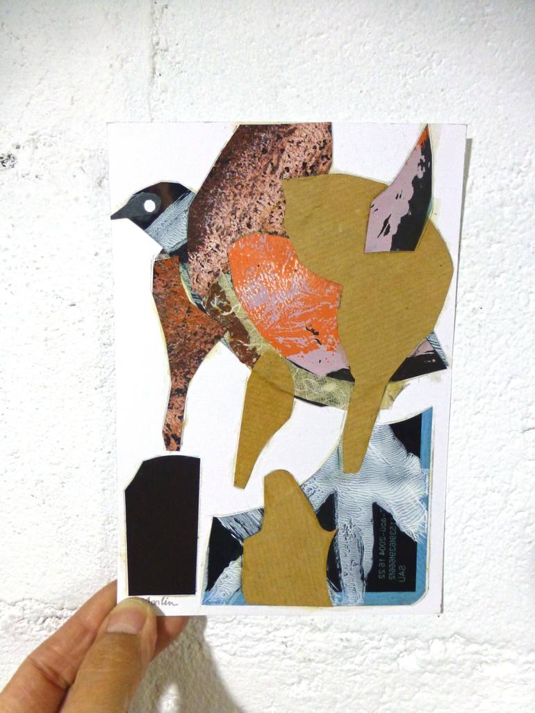 Original Art Deco Animal Collage by Pascal Marlin