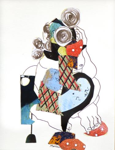 Print of Figurative Women Collage by Pascal Marlin