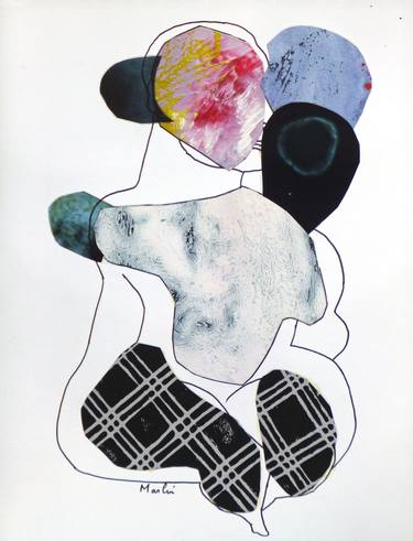 Print of Body Collage by Pascal Marlin
