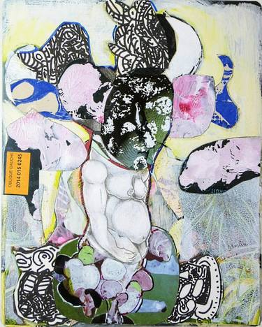 Original Expressionism Fantasy Collage by Pascal Marlin