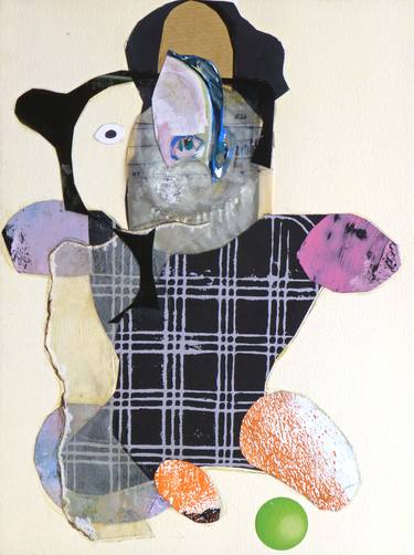 Original Figurative Children Collage by Pascal Marlin