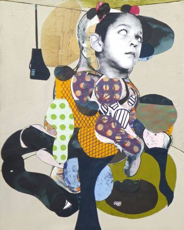 Original Expressionism Kids Collage by Pascal Marlin