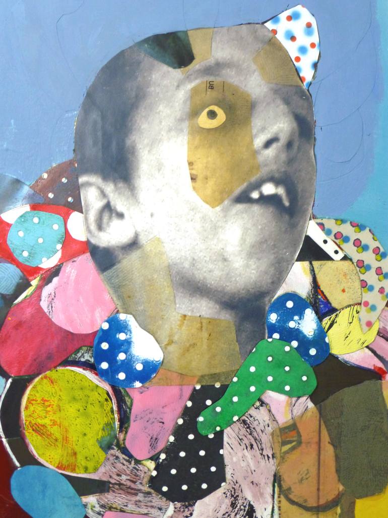 Original Expressionism Children Collage by Pascal Marlin