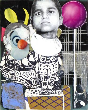 Original Children Collage by Pascal Marlin