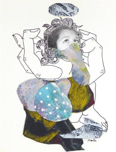 Print of Body Collage by Pascal Marlin
