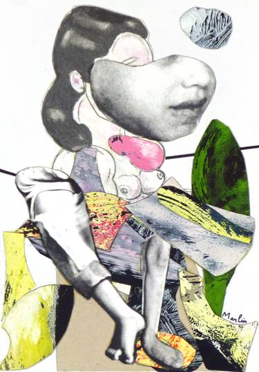 Print of Dada Women Collage by Pascal Marlin