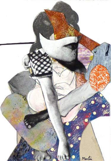 Original Dada Women Collage by Pascal Marlin